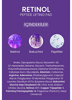 Dermal Retinol Peptit Lifting Yaşlanma ve Kırışıklık Karşıtı Tonik Pad 12 Adet - 8