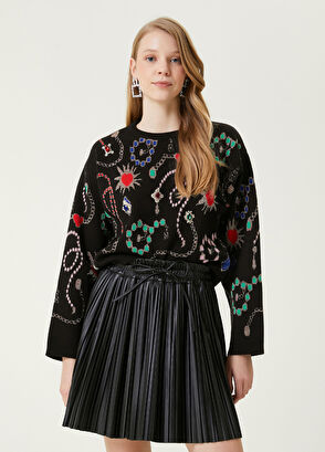 Beymen Club Siyah Jakarlı Kazak - 4