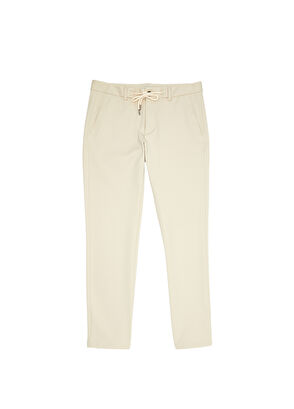 Beymen Club Bej Beli Kordonlu Örme Pantolon - 6