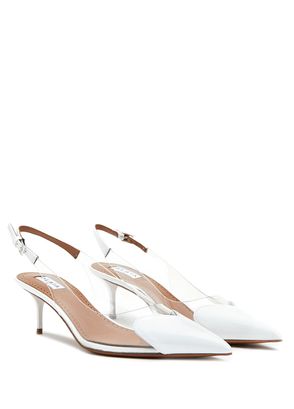 Alaïa Beyaz Deri Topuklu Ayakkabı - 5