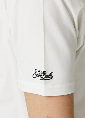 MC2 (Saint Barth) Portofino Açık Kırık Beyaz T-shirt - 5