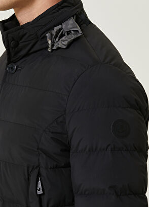 Beymen Club Black Hooded Quilted Coat - 7