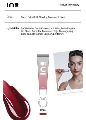 INO Beauty Lip Combo Peony Haze Stick Ruj Allık 4,5 gr ve Nemlendirici Lip Balm 15 ml Makyaj Seti - 8