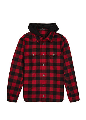 Beymen Club Red Hooded Wool Outer Shirt - 8