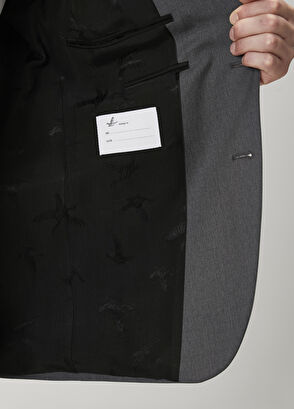 Beymen Club Drop 6 Antrasit Klasik İnce Yün Takım Elbise - 10