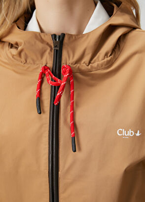 Beymen Club Camel Short Bomber Jacket With Contrast Laces - 5