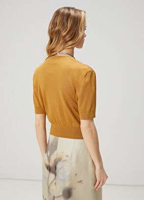 Beymen Club Mustard Silk Cardigan - 5