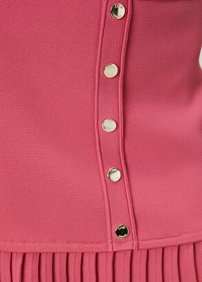 Beymen Club Pink Pleated Flush Mini Knit Skirt - 6