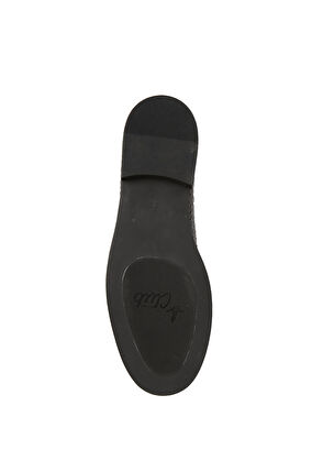 Beymen Club Black Knit Textured Women's Leather Loafer - 10