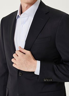 Lacivert Yün Takım Elbise - Görsel 7