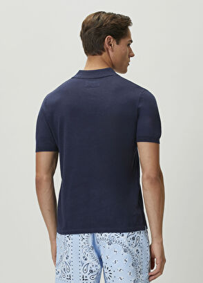 MC2 (Saint Barth) Sloan Lacivert Keten Polo T-shirt - 4