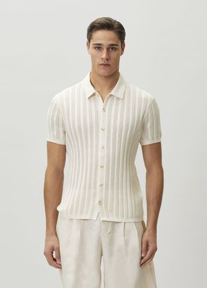 John Varvatos Ferone Kırık Beyaz Triko - 3
