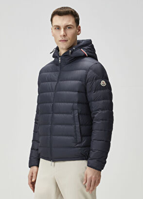 Moncler Navy Blue Hooded Puff Coat - 3