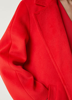 Beymen Club Kırmızı Kuşaklı Palto - 6