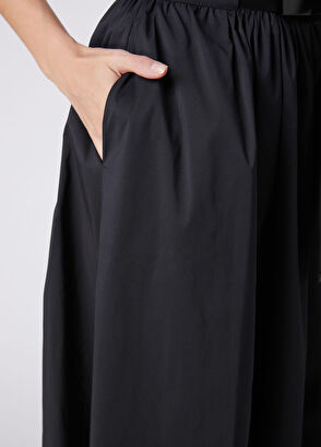 Beymen Club Black Technical Fabric Midi Skirt - 5