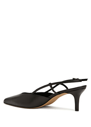 Beymen Club Siyah Deri Topuklu Ayakkabı - 3