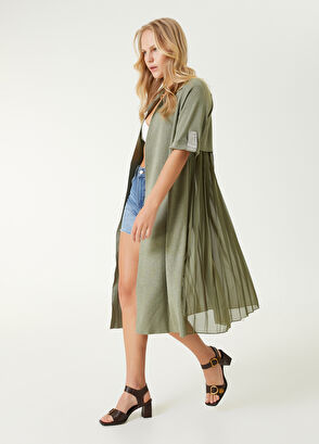 Beymen Club Haki Arkası Şifon Garnili Hırka - 3