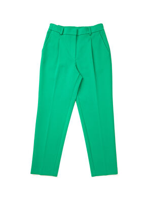 Beymen Club Green Half Elastic Belted Cigarette Trousers - 6