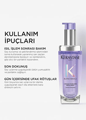 Kerastase Blond Absolu L'Huile Cicagloss Refillable Moisturizing Hair Care Oil 75 ml - 3