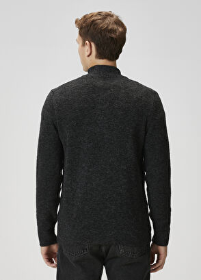 Beymen Club Anthracite Collar Zippered Sweater - 5