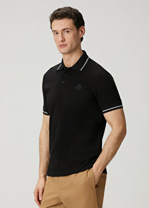 Moncler Black Polo T-Shirt - 3