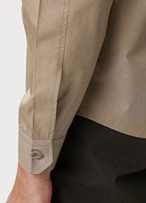 Beymen Club Relax Fit Mink Single Pocket Button-Down Shirt - 7