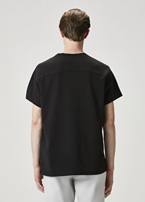 Beymen Club Siyah Logo Baskılı Oversize T-shirt - 5