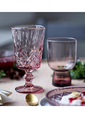 Lyngby Glas Sorrento Pink Glass 4-Piece Glass Glass - 5