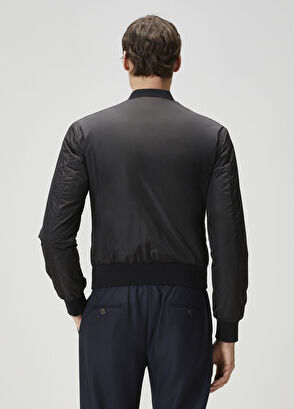 Siyah Bomber Mont - Görsel 5