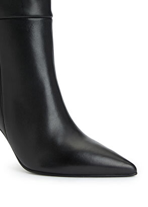 Siyah Kadın Deri Çizme - Görsel 7