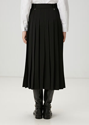 Beymen Club Siyah Pileli Midi Etek - 5