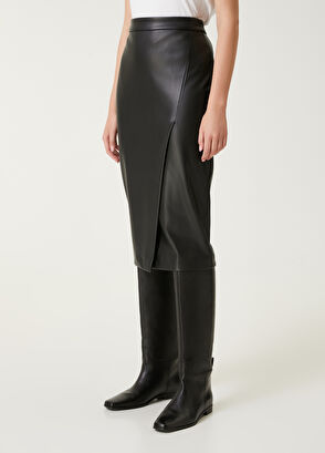 Beymen Club Black Midi Skirt - 3