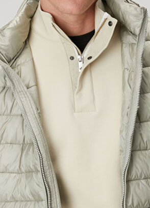 Beymen Club Bej Yakası Fermuarlı Sweatshirt - 6