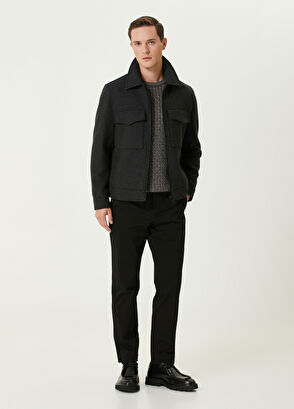 Beymen Club Anthracite Wool Jacket - 3