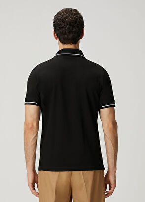 Moncler Black Polo T-Shirt - 4