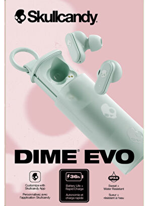 Skullcandy Dime Evo Preppy Sage Wireless Bluetooth Headphones - 8
