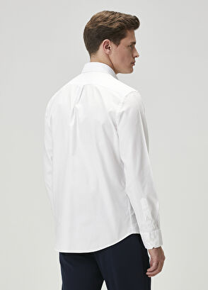 Beymen Club Comfort Fit Beyaz Oxford Gömlek - 5