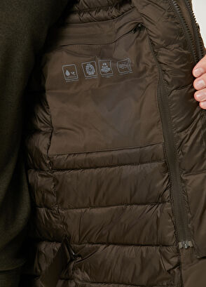 Beymen Club Haki İç Yelek Detaylı Puff Mont - 9