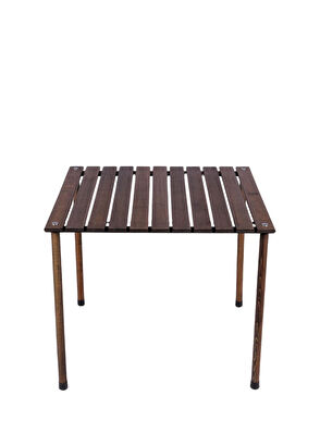 Bag The Joy Antrasit Lacivert Ahşap Katlanır Kamp Masası ve Sandalye Seti - 6