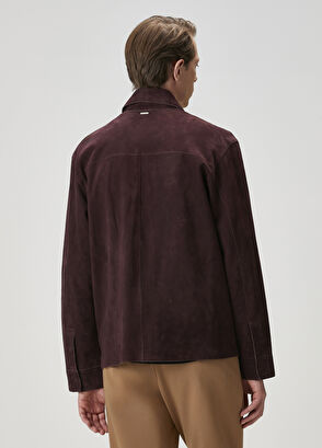 Beymen Club Plum Suede Shirt - 5