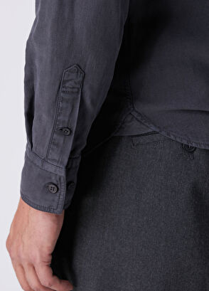 Beymen Club Comfort Fit Anthracite Gabardine Shirt - 7