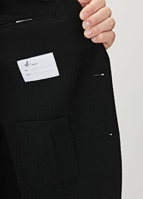 Beymen Club Black Large Diagonal Textured Jacket - 9