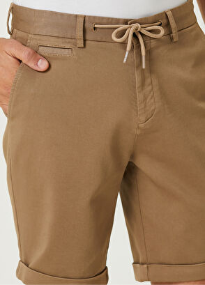 Beymen Club Bej Beli Kordonlu Şort - 4