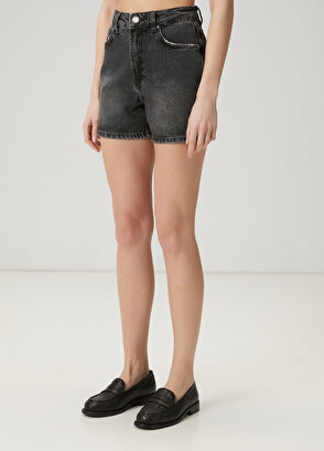 Beymen Club Antrasit Basic Denim Şort - 4