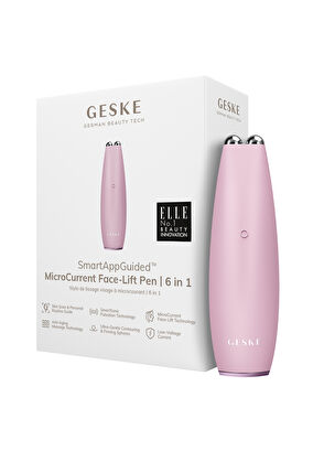 Geske MikroCurrent Akım Pembe 6'sı 1 Arada Yüz Germe Kalemi - 3