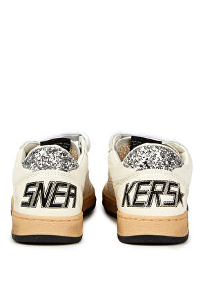 Golden Goose Ball Star Beyaz Çocuk Deri Sneaker - 4