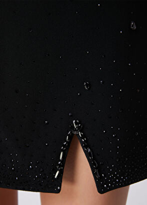 Beymen Club Black Mini Evening Dress - 7