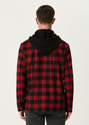 Beymen Club Red Hooded Wool Outer Shirt - 5