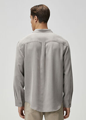 Calvin Klein Relaxed Fit Grey Shirt - 4