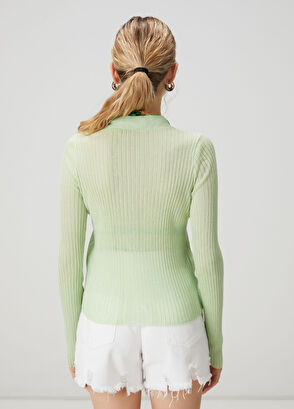 Beymen Club Green Transparent Cardigan - 5